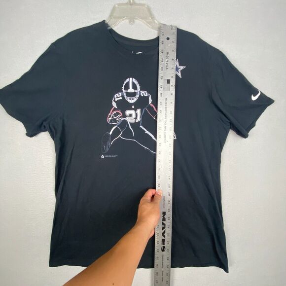 Ezekiel Elliott Dallas Cowboys The Nike Tee Mens XL T-Shirt Black Athletic Cut - Picture 3 of 8